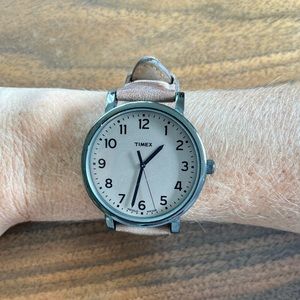 Timex brown leather watch